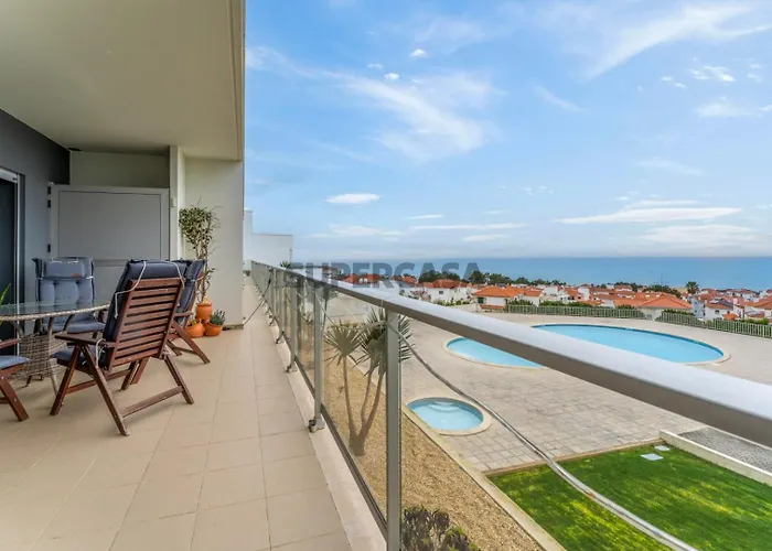 Appartement Private Condominium, Pool, Tennis & Sea View By Silver Prop Nazaré